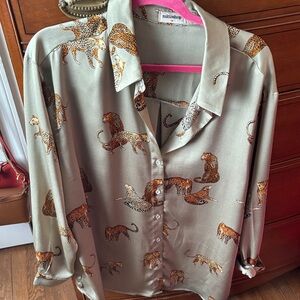 Mittoshop Leopard Print Blouse